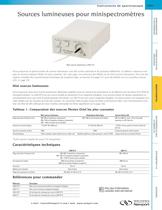 Sources lumineuses pour minispectromètres - 1