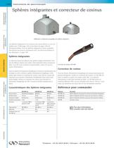 Sphères intégrantes et correcteur de cosinus - 1