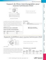 Support de filtres interchangeables pour sources lumineuses Oriel - 1