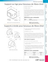 Support sur tige pour faisceaux de fibres Oriel, Supports à bride pour faisceaux de fibres Oriel - 1