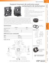 Support tournant de précision pour  composants de polarisation - 1