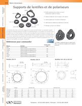 Supports de lentilles et de polariseurs - 1