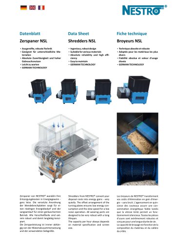 Fiche technique Broyeurs NSL