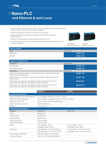 Nano-PLC em4 Ethernet & em4 Local