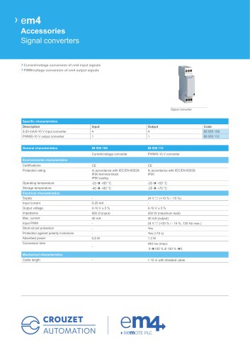 Signal converters