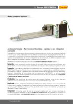 Servo-systèmes linéaires Actionneurs linéaires + Servomoteurs brushless + Variateurs - 5