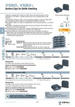 Bottle-handling suction cups, VSBO - VSBO+ series