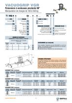 Palonniers à ventouses VACUOGRIP pour le métal, série VGH-VGR - 7