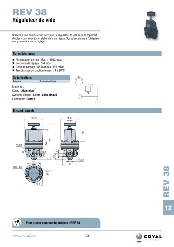 Régulateur De Vide, REV38