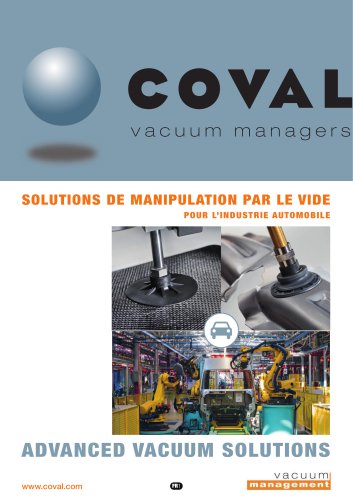 SOLUTIONS DE MANIPULATION PAR LE VIDE POUR L’INDUSTRIE AUTOMOBILE