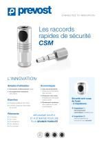 Les raccords rapides de sécurité CSM - 1