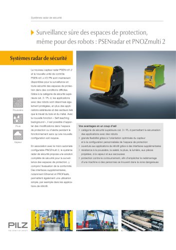 Capteur radar PSEN