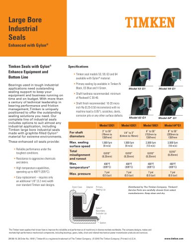 Large Bore Industrial Seals