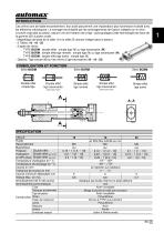 VÉRIN A PISTON OVALE - FIXATION INTEGRÉES - 1