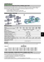 Vérin rotatif à crémaillère à coupe important YT - 1