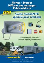 Sirène puissante spéciale pour Campings - 1