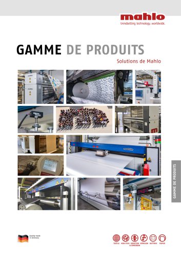 Gamme de Produits