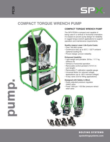 Compact Torque Wrench Pump