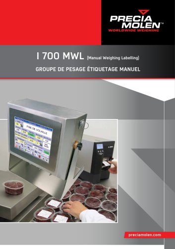 I 700 MWL - Groupe de pesage étiquetage manuel