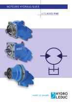 Moteurs hydrauliques à cylindrée fixe