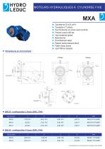 Moteurs hydrauliques à cylindrée fixe | Série MXA - 1