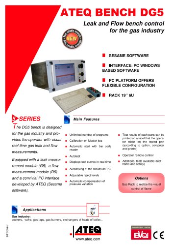 Bench for gas industry DG5