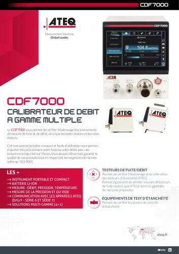 CALIBRATEUR DE FUITE | CDF7000