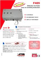 Contrôle étanchéité détecteur de fuite : F 405 - 1