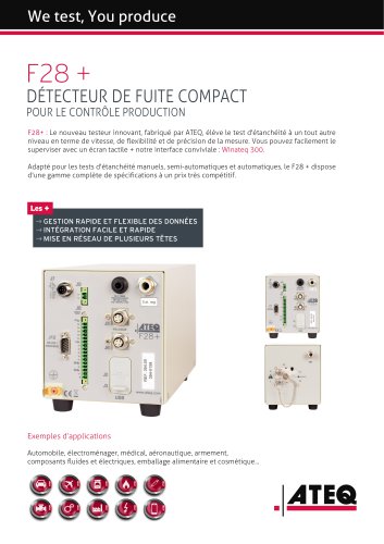 Détecteur de fuite compact | F28+