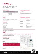 DETECTEUR DE FUITE POUR GRANDS VOLUMES | F670LV-2
