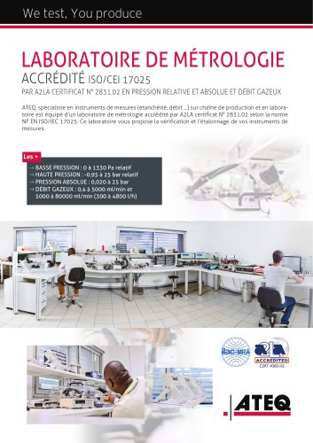laboratoire de m&eacute;trologie EN/ISO17025