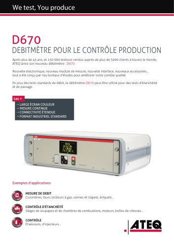 Mesure de débit | D670