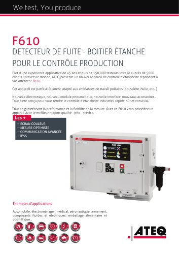 Testeur étanchéité boîtier étanche | F610