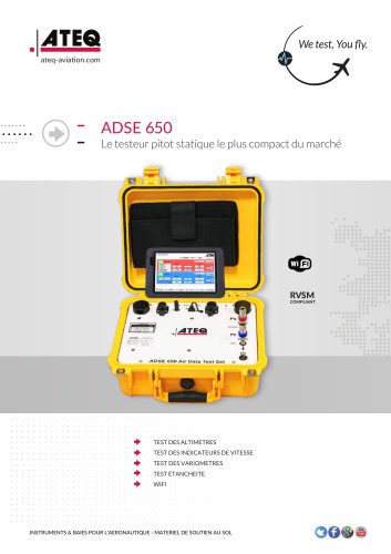 TESTEUR PITOTO STATIC ADSE 650