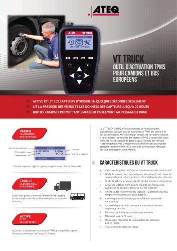 VT TRUCK – Forceur de valves TPMS pour camions, remorques et bus Européens