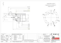 L-shaped profile slewing rings with internal gear