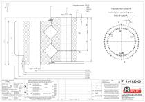 Standard crossed rollers Double row slewing rings with external gear