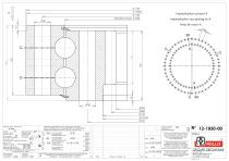 Standard double row ball slewing rings with internal gear