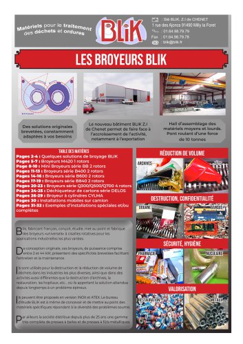 LES BROYEURS BLIK 2018