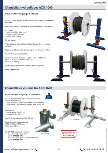FR - AXO 1000 - CABLE EQUIPEMENTS