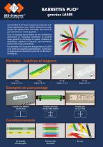 Barrettes PVC et PE gravées laser - 2
