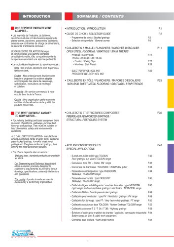 Gratings -selection guide