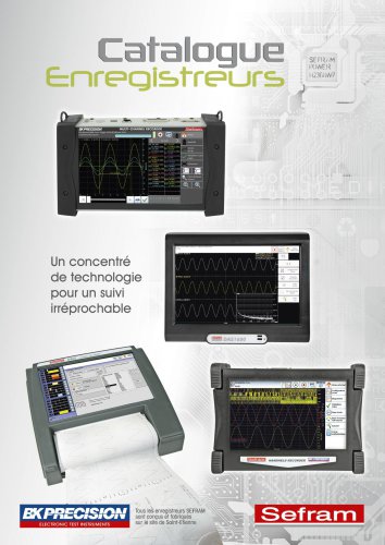 Catalogue Enregistreurs