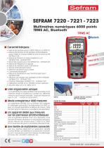 Multimètre numérique 6000 points, TRMS AC, Bluetooth Modèle 7220