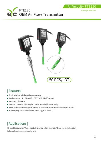 eyc-teh FTE120 OEM Air Flow Transmitter