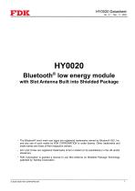 Bluetooth® Low Energy Module Datasheet HY0020 