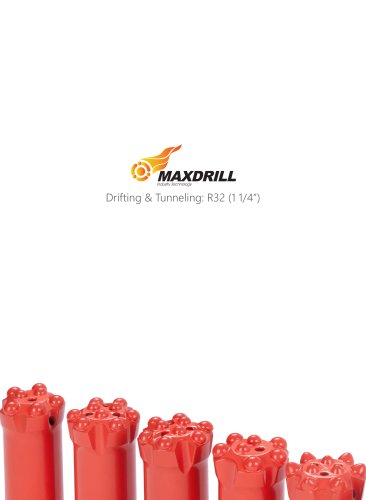 Maxdrill Thread R32-Top Hammer Drilling Tools for Drifting and Tunneling