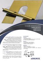 CALES STANDARD EN U  LAMIPACK, PEELPACK, SINGLEPACK