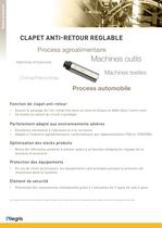 Parker Legris - Clapet anti-retour réglable en laiton nickelé - 2