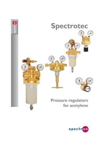 Pressure regulators for acetylene